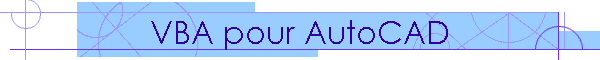 VBA pour AutoCAD